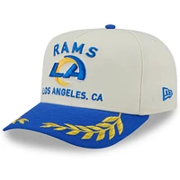 Men's New Era  Cream/Royal Los Angeles Rams 2025 NFL Draft A-Frame 9FIFTY Snapback Hat