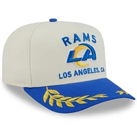 Men's New Era  Cream/Royal Los Angeles Rams 2025 NFL Draft A-Frame 9FIFTY Snapback Hat