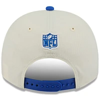 Men's New Era  Cream/Royal Los Angeles Rams 2025 NFL Draft A-Frame 9FIFTY Snapback Hat