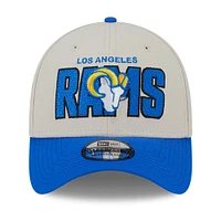 Men's New Era  Cream Los Angeles Rams 2023 NFL Draft 39THIRTY Flex Hat