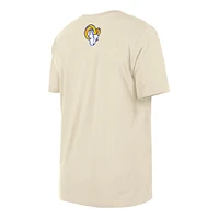 Men's New Era  Cream Los Angeles Rams 2023 NFL Draft T-Shirt