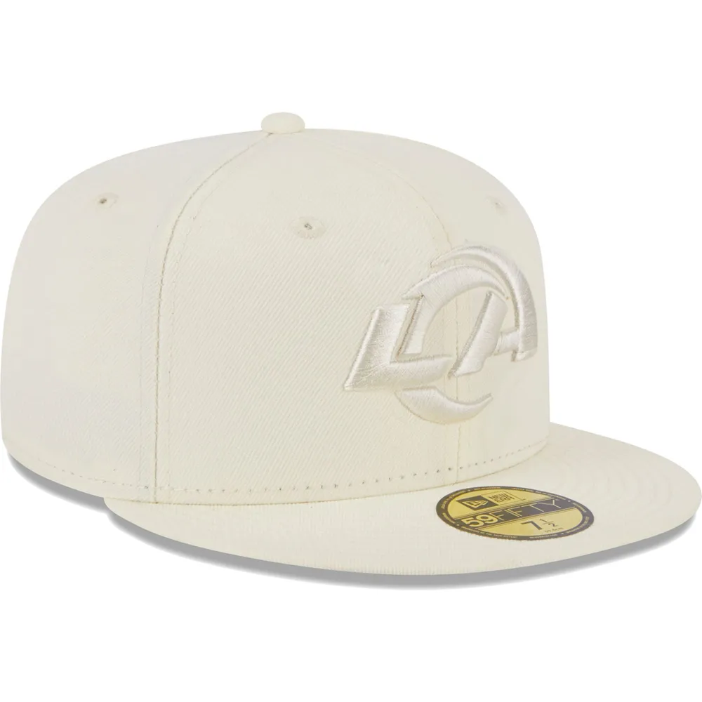 Men's New Era Cream Los Angeles Rams Color Pack 59FIFTY Fitted Hat