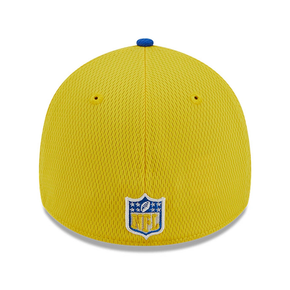 Casquette 39THIRTY Sideline 2023 Flex New Era pour homme, or/royal Rams de Los Angeles