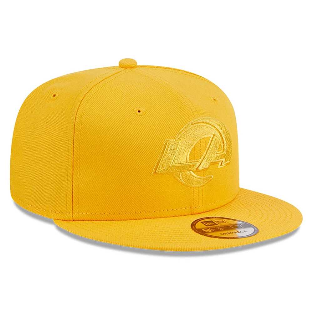 Men's New Era Gold Los Angeles Rams Color Pack 9FIFTY Snapback Hat