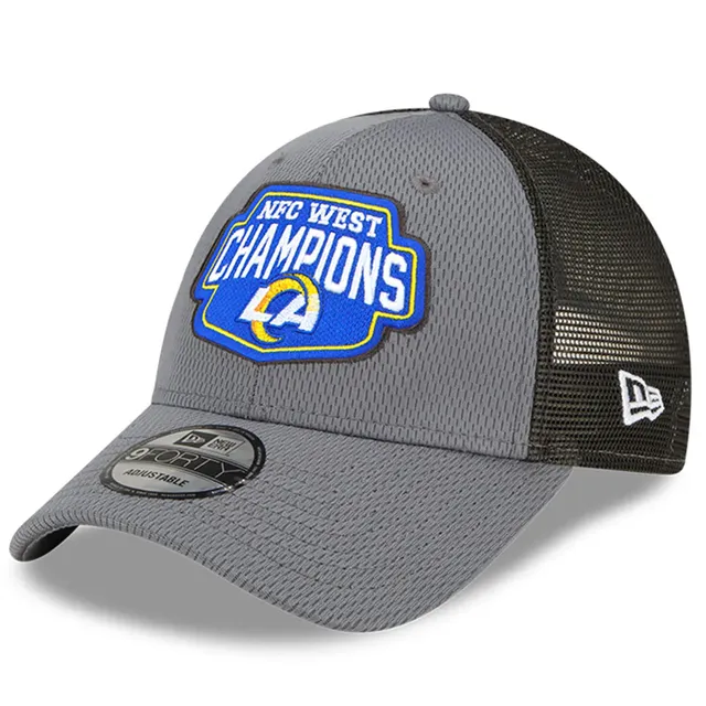 Men's New Era Black Los Angeles Rams Super Bowl LVI Champions Parade 9FORTY Snapback Adjustable Hat