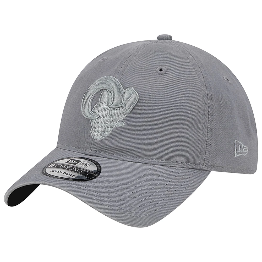 Casquette ajustable 9TWENTY New Era pour hommes, gris, Los Angeles Rams Color Pack