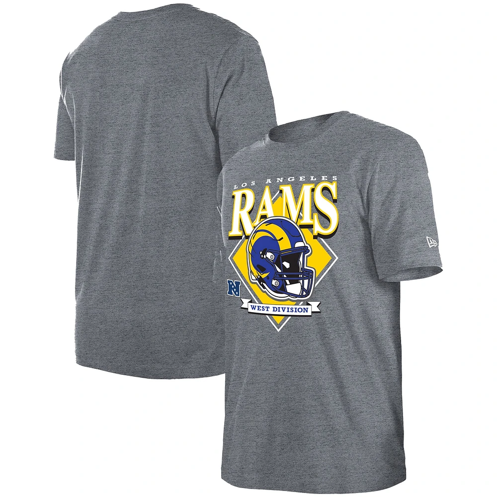 Men's New Era Gray Los Angeles Rams Team Logo T-Shirt