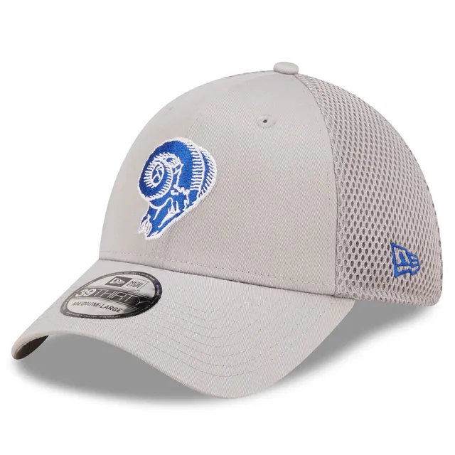 Men's New Era White Los Angeles Rams Ram Head Iced II 39THIRTY