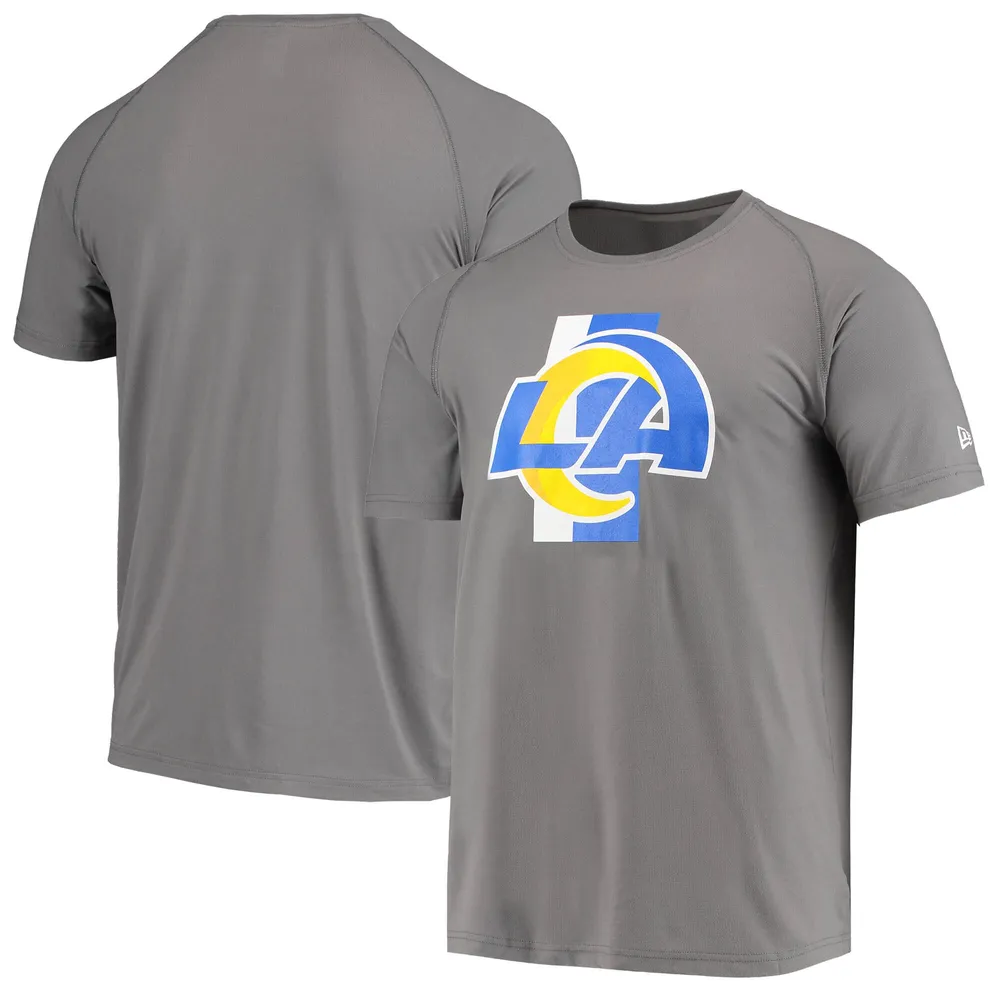 Lids Los Angeles Rams New Era Training Camp Raglan T-Shirt - Gray
