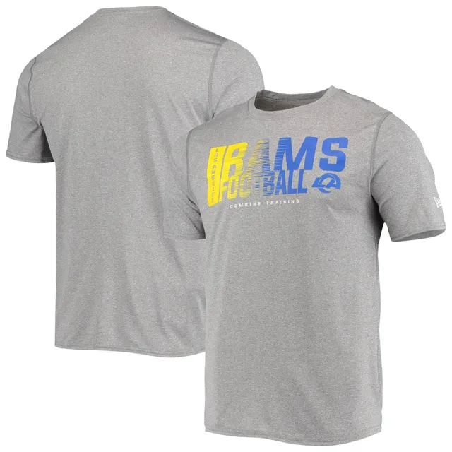 Lids Los Angeles Rams New Era Training Camp Raglan T-Shirt - Gray