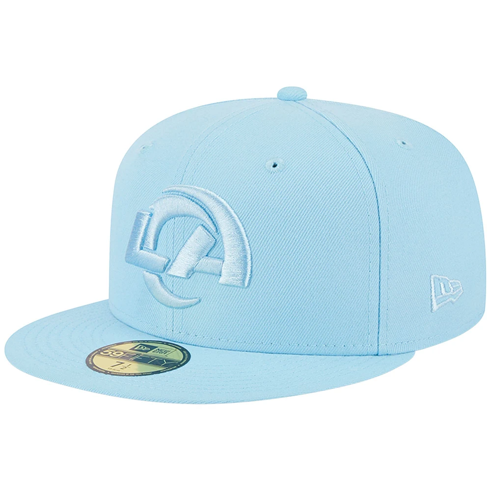 Men's New Era Light Blue Los Angeles Rams Color Pack Brights 59FIFTY Fitted Hat