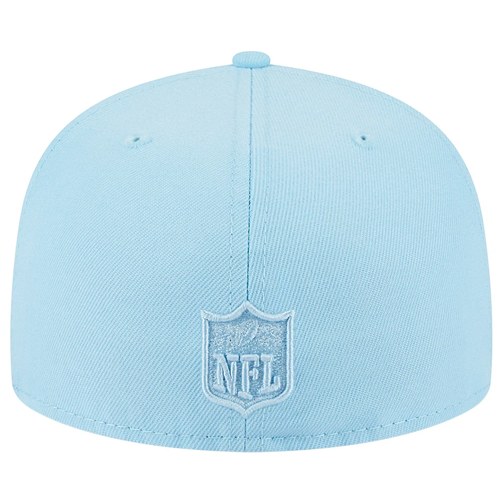 Men's New Era Light Blue Los Angeles Rams Color Pack Brights 59FIFTY Fitted Hat