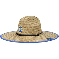 Casquette de sauveteur en paille officielle New Era Natural Los Angeles Rams NFL Entraînement Camp pour homme