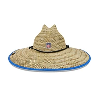 Casquette de sauveteur en paille officielle New Era Natural Los Angeles Rams NFL Entraînement Camp pour homme