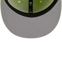 Casquette ajustée New Era Los Angeles Rams Color Pack Brights 59FIFTY pour homme vert fluo