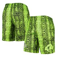 Men's New Era Neon Green Los Angeles Rams Summer Pop Shorts