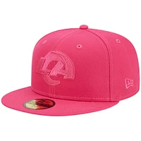 Casquette ajustée 59FIFTY rose Los Angeles Rams Color Pack New Era pour homme