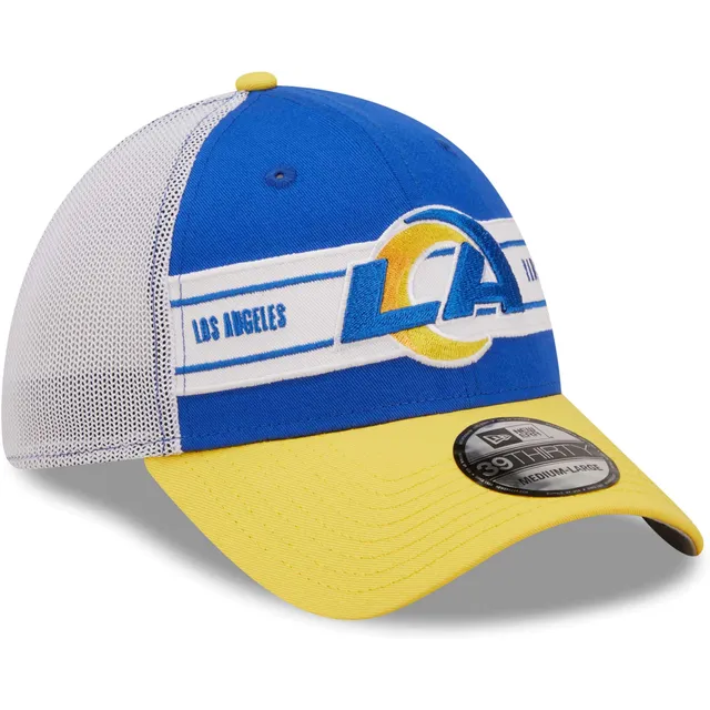 New Era Men's White Los Angeles Rams Team Out 39Thirty Flex Hat