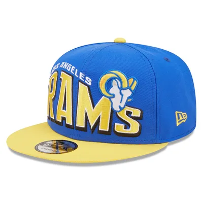 Men's New Era White/Royal Los Angeles Rams Retro Title 9FIFTY Snapback Hat