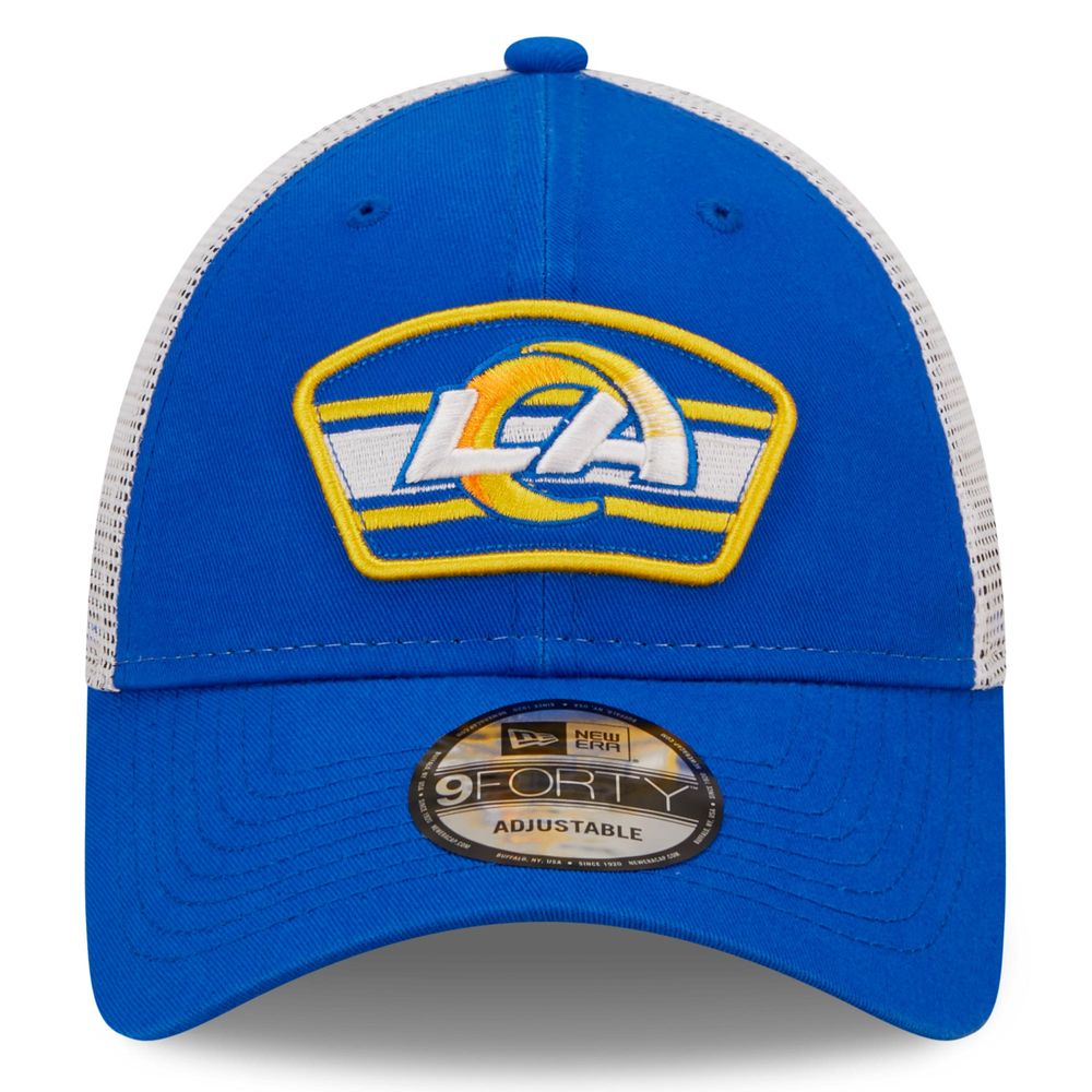 New Era Caps Los Angeles Rams 9FORTY Trucker Hat White