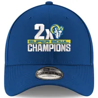 Men's New Era Royal Los Angeles Rams Super Bowl LVI Champions Side Patch  9TWENTY Adjustable Hat