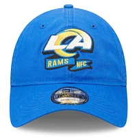 New Era Royal Los Angeles Rams 2022 Sideline - Casquette réglable 9TWENTY Team Color pour homme