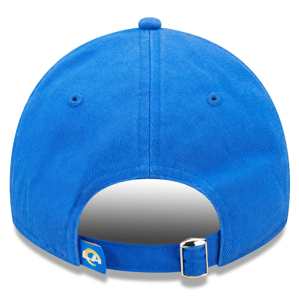New Era Royal Los Angeles Rams 2022 Sideline - Casquette réglable 9TWENTY Team Color pour homme