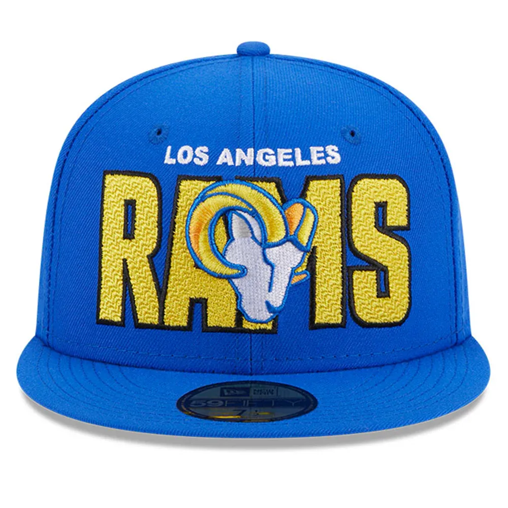 Los Angeles Rams NFL New Era 59fifty Fitted Hat Cap Royal blue Football hat