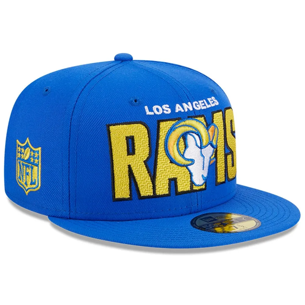 New Era Caps Los Angeles Rams Throwback 59FIFTY Fitted Hat Blue