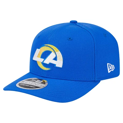 Casquette extensible à boutons-pression 9SEVENTY Royal Los Angeles Rams New Era pour homme