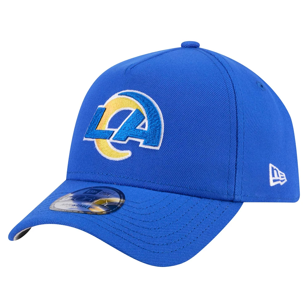 Casquette ajustable A-Frame 9FORTY pour homme New Era Royal Los Angeles Rams