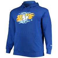Men's New Era Royal Los Angeles Rams Big & Tall Primary Logo Pullover Hoodie