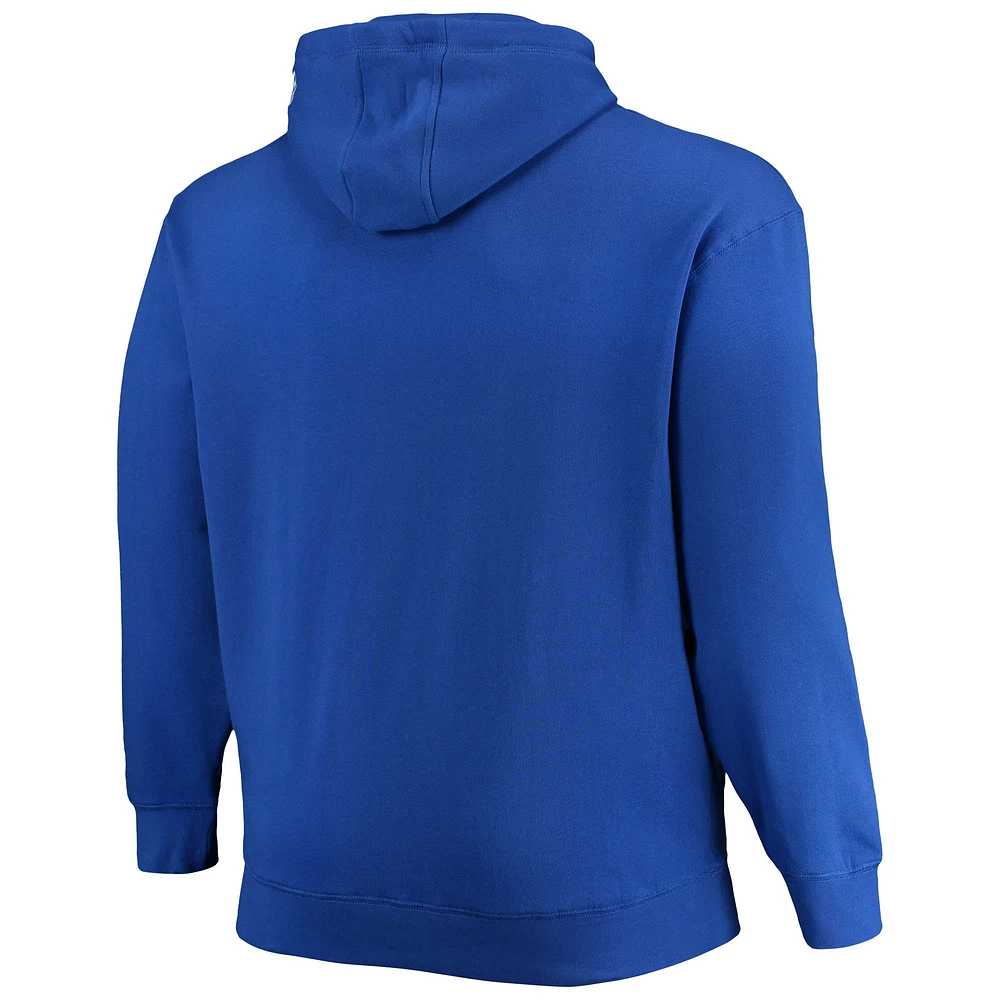 Men's New Era Royal Los Angeles Rams Big & Tall Primary Logo Pullover Hoodie