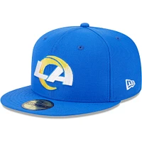 Casquette ajustée 59FIFTY avec sous-visière camouflage des Rams de Los Angeles Royal New Era pour homme