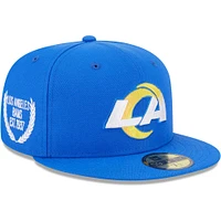 Casquette ajustée 59FIFTY avec sous-visière camouflage des Rams de Los Angeles Royal New Era pour homme