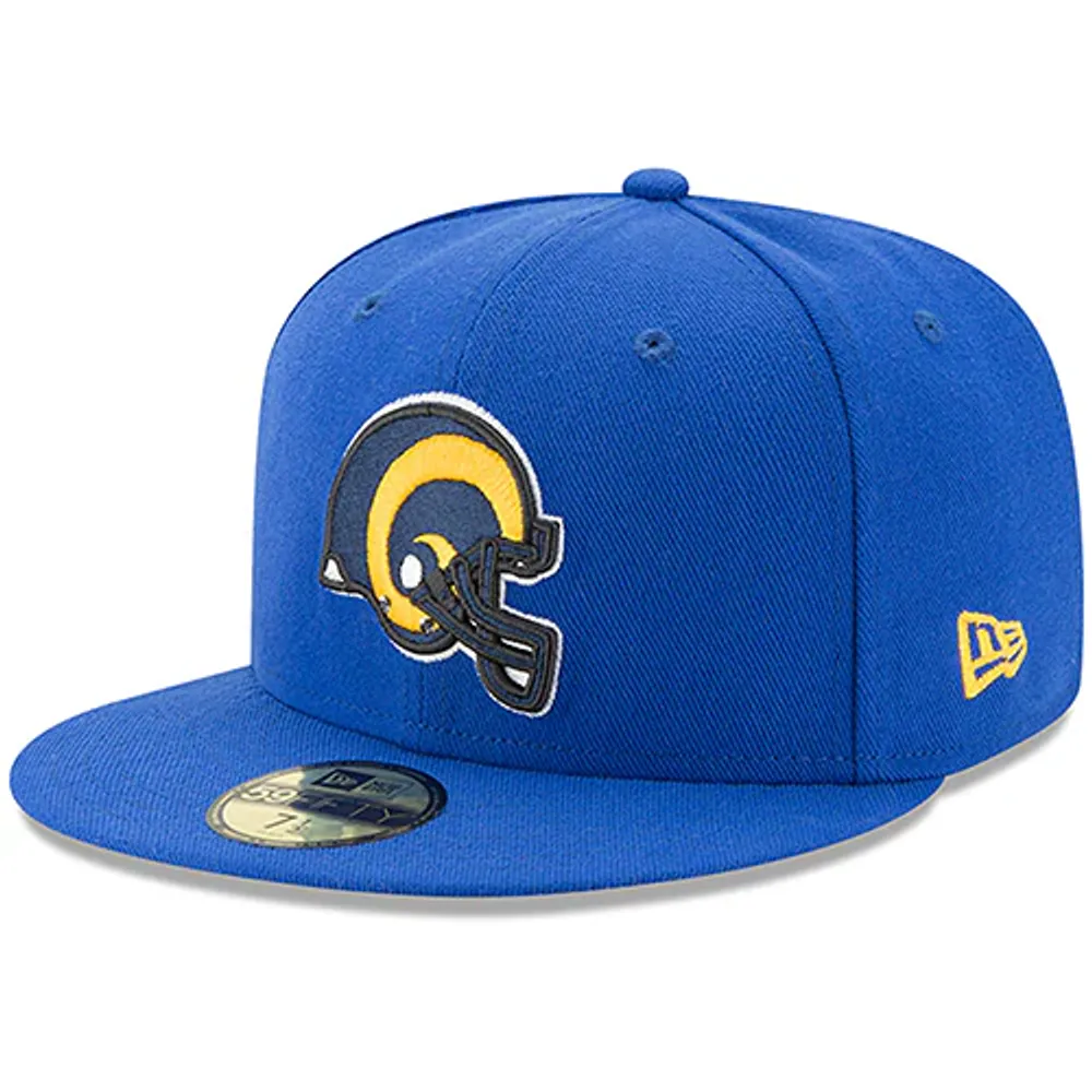 Casquette ajustée Omaha 59FIFTY avec logo classique des Rams de Los Angeles Royal New Era pour homme