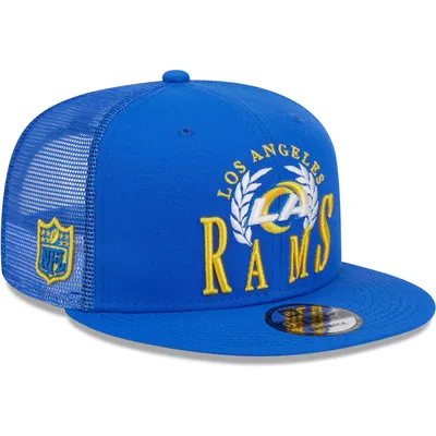 Los Angeles Rams New Era Retro Title 9FIFTY Snapback Hat - White/Royal