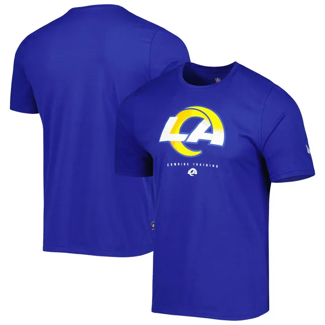 Men's New Era Royal Los Angeles Rams Combine Authentic Offsides Long Sleeve T-Shirt Size: Large