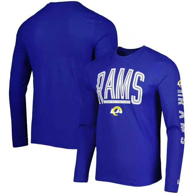 Men's New Era Royal New York Giants Combine Authentic Home Stadium Long  Sleeve T-Shirt