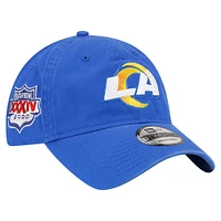 Men's New Era  Royal Los Angeles Rams Distinct 9TWENTY Adjustable Hat