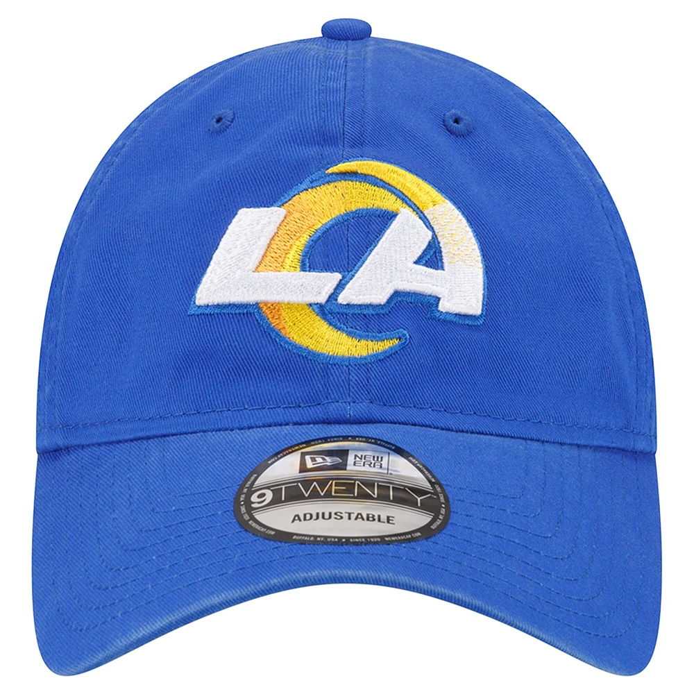 Men's New Era  Royal Los Angeles Rams Distinct 9TWENTY Adjustable Hat