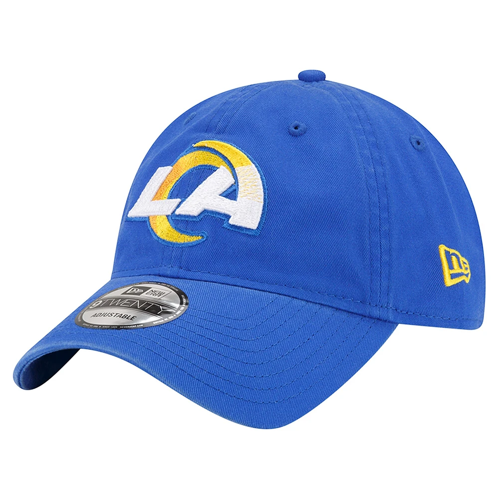 Casquette réglable New Era Royal Los Angeles Rams Distinct 9TWENTY pour hommes