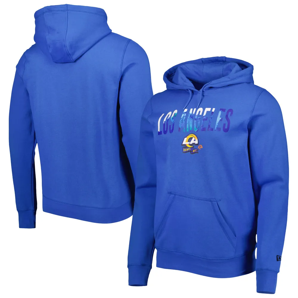 Lids Los Angeles Rams New Era Ink Dye Pullover Hoodie - Royal