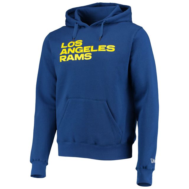 Men's New Era Royal Los Angeles Rams Local Pack Pullover Hoodie Size: Large