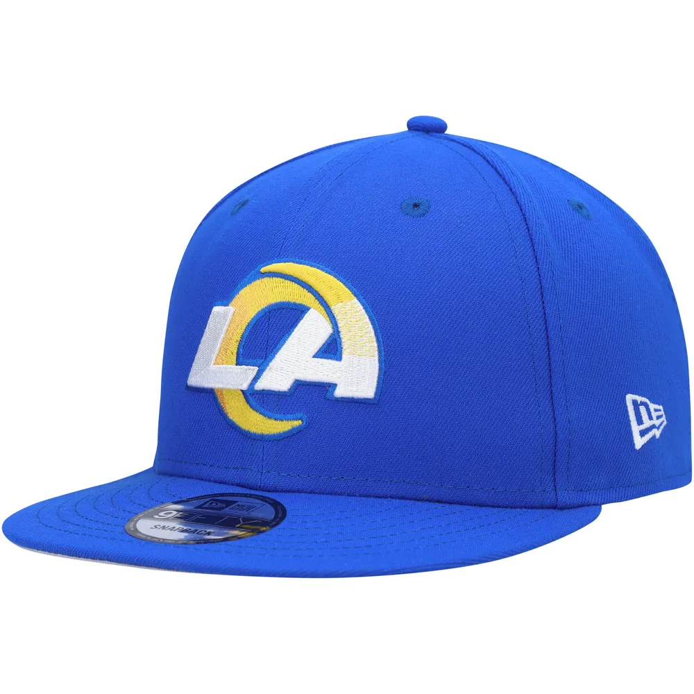 New Era Men's New Era Royal Los Angeles Rams Logo Super Bowl LVI Champions  Side Patch 9FIFTY Snapback Hat