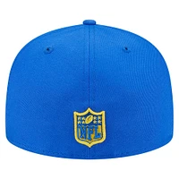 Casquette ajustée 59FIFTY Main des Rams de Los Angeles Royal New Era pour homme