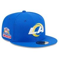 Casquette ajustée 59FIFTY Royal Los Angeles Rams Main Patch pour homme New Era