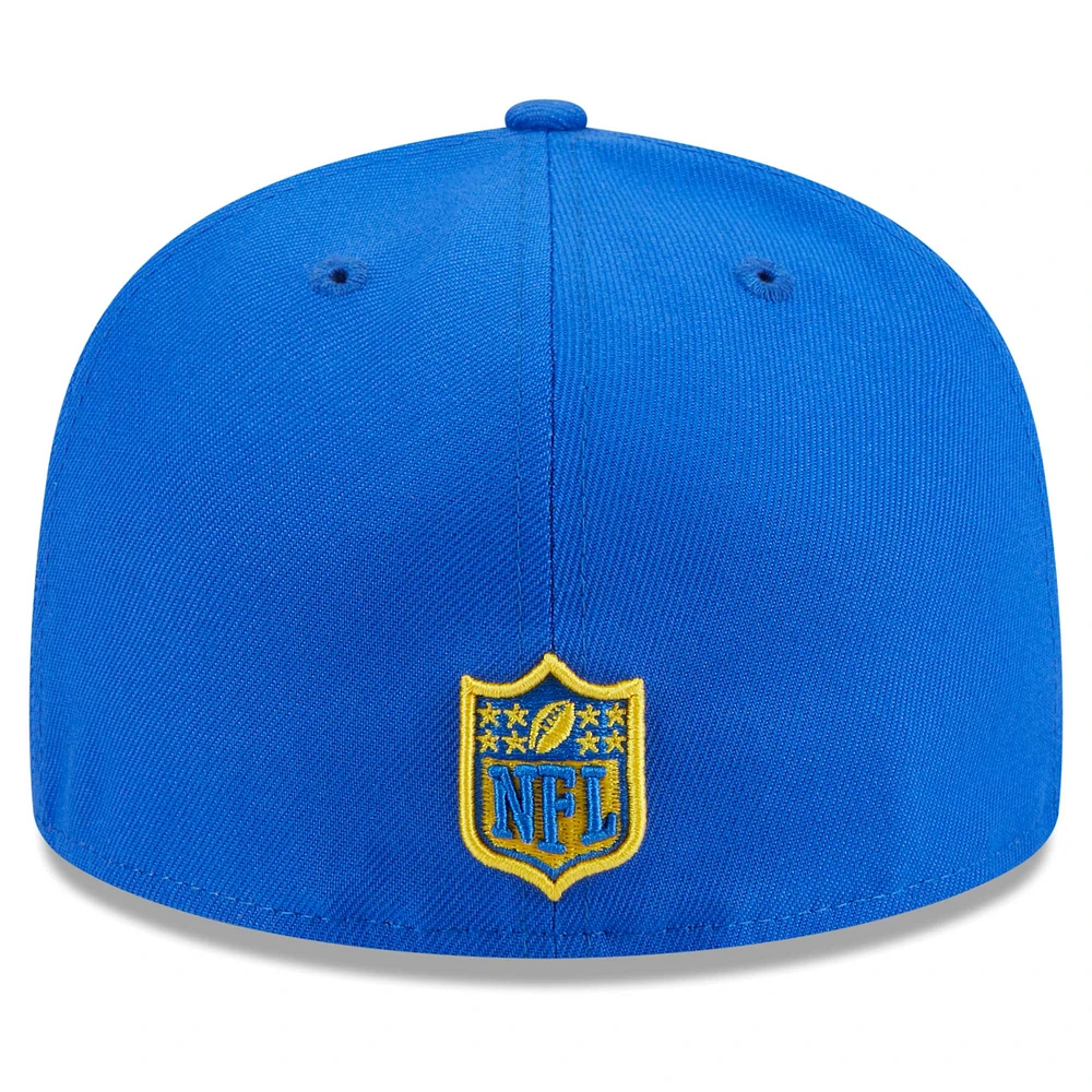 Casquette ajustée 59FIFTY Royal Los Angeles Rams Main Patch pour homme New Era