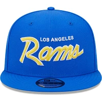 Casquette Snapback 9FIFTY Royal Los Angeles Rams New Era pour homme