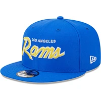 Casquette Snapback 9FIFTY Royal Los Angeles Rams New Era pour homme